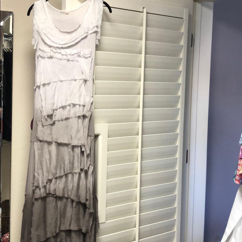 Ombré rag dress from Italy